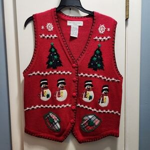 Vintage Christmas sweater vest